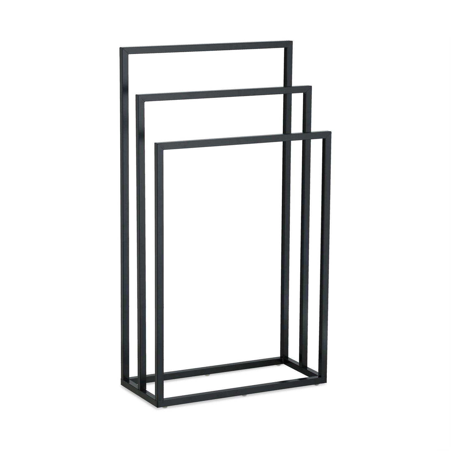 Black towel rail 3 rails