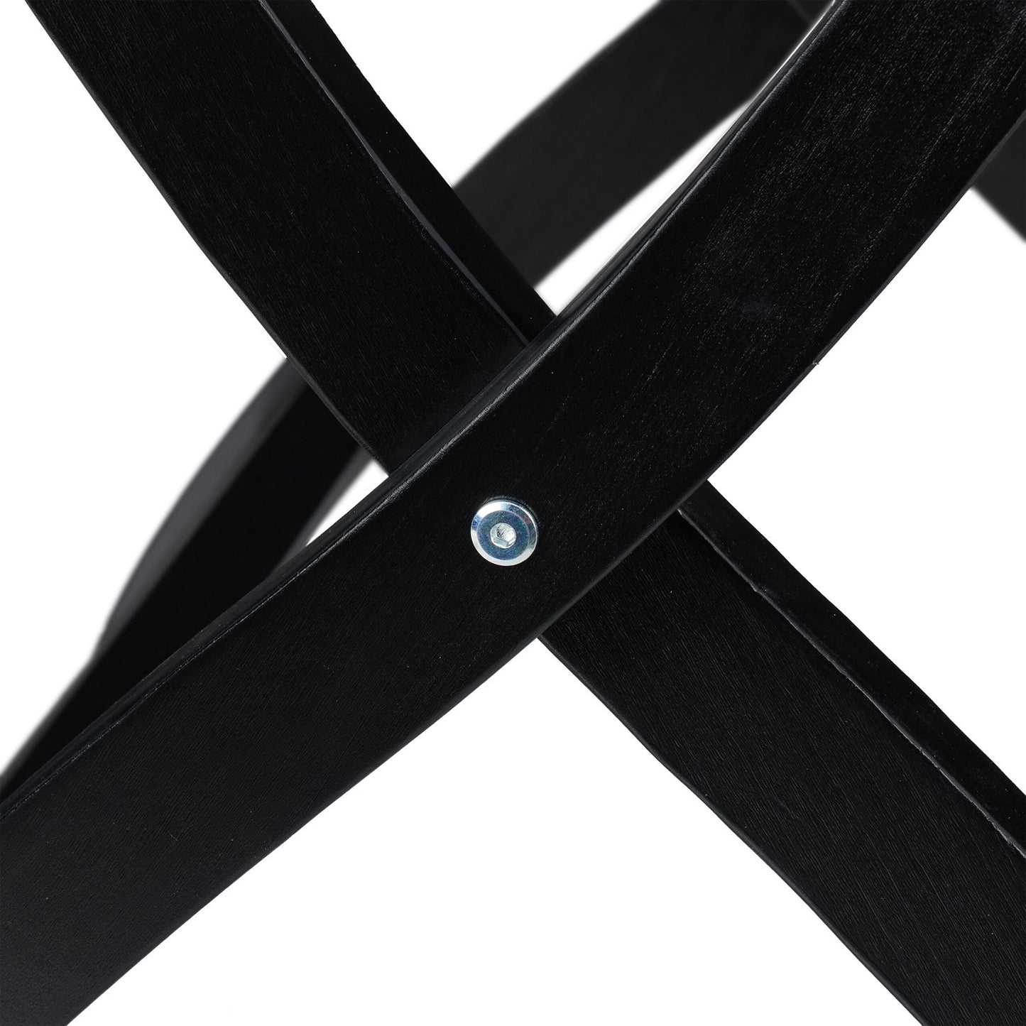 Black trunk rack with wall protection