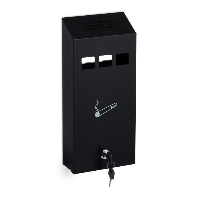 Black wall ashtray