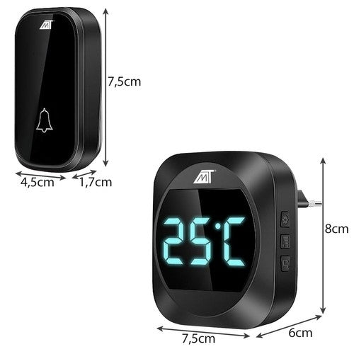 Black wireless bell Malatec 21911