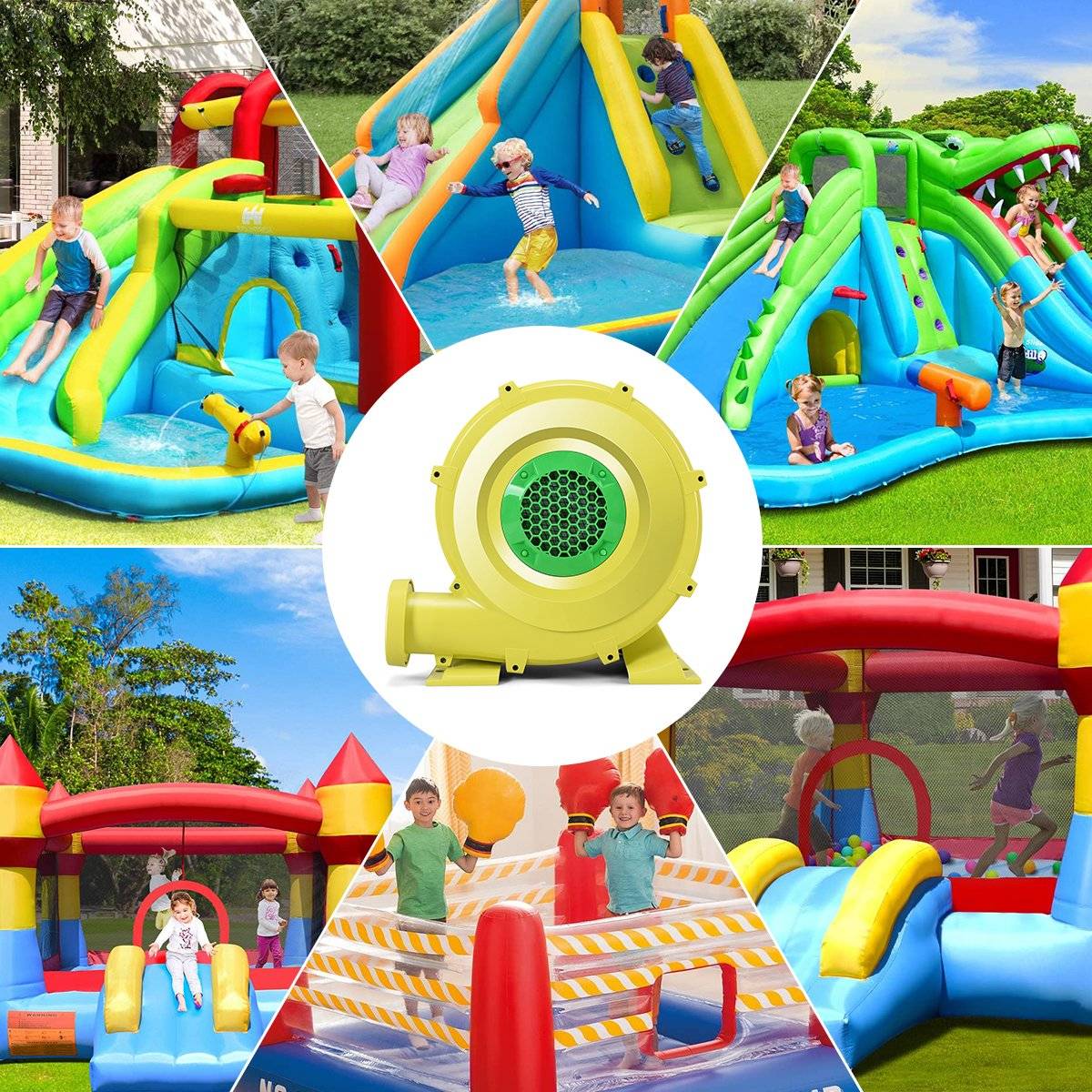 Blower 450W Electric Fan Air Blower for Inflatable Toys