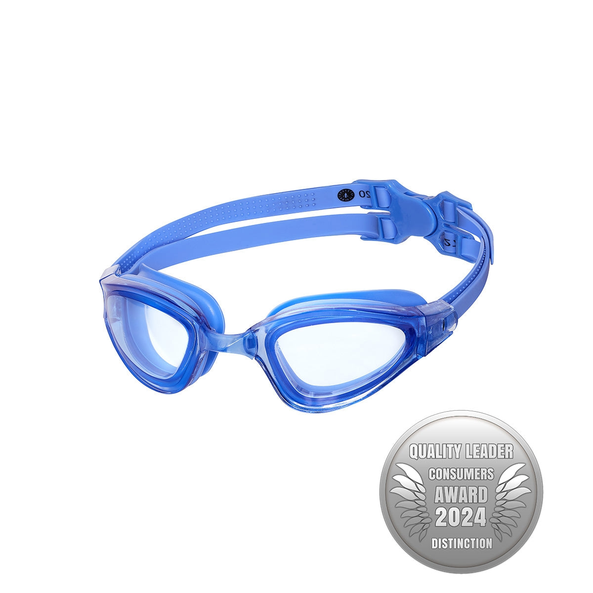 Blue Swimming Goggles, Anti-Fog, UV Protection