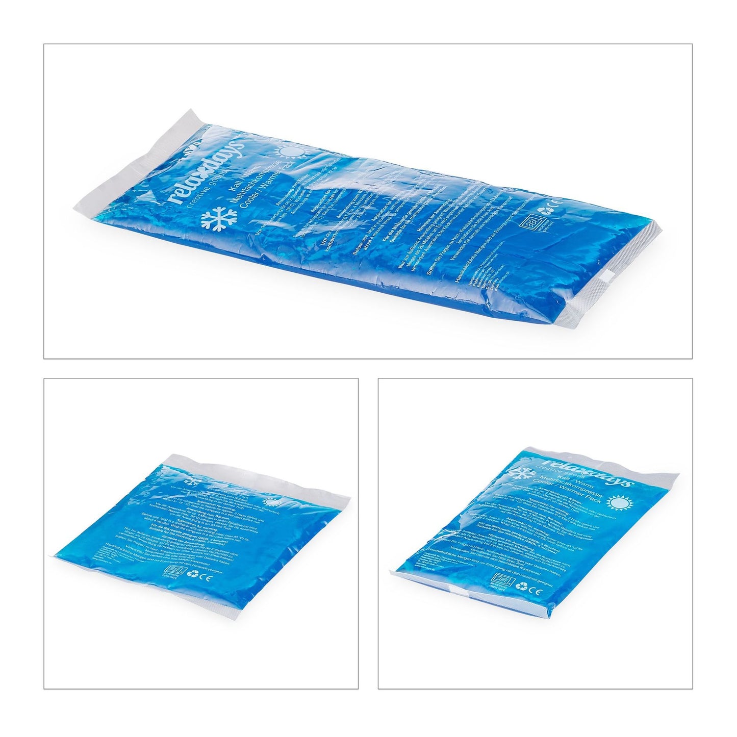 Blue cooling bulbs in a set of 4