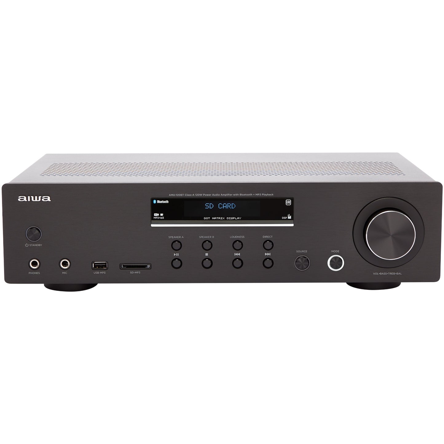 Bluetooth Amplifier, 2x60W RMS, Black