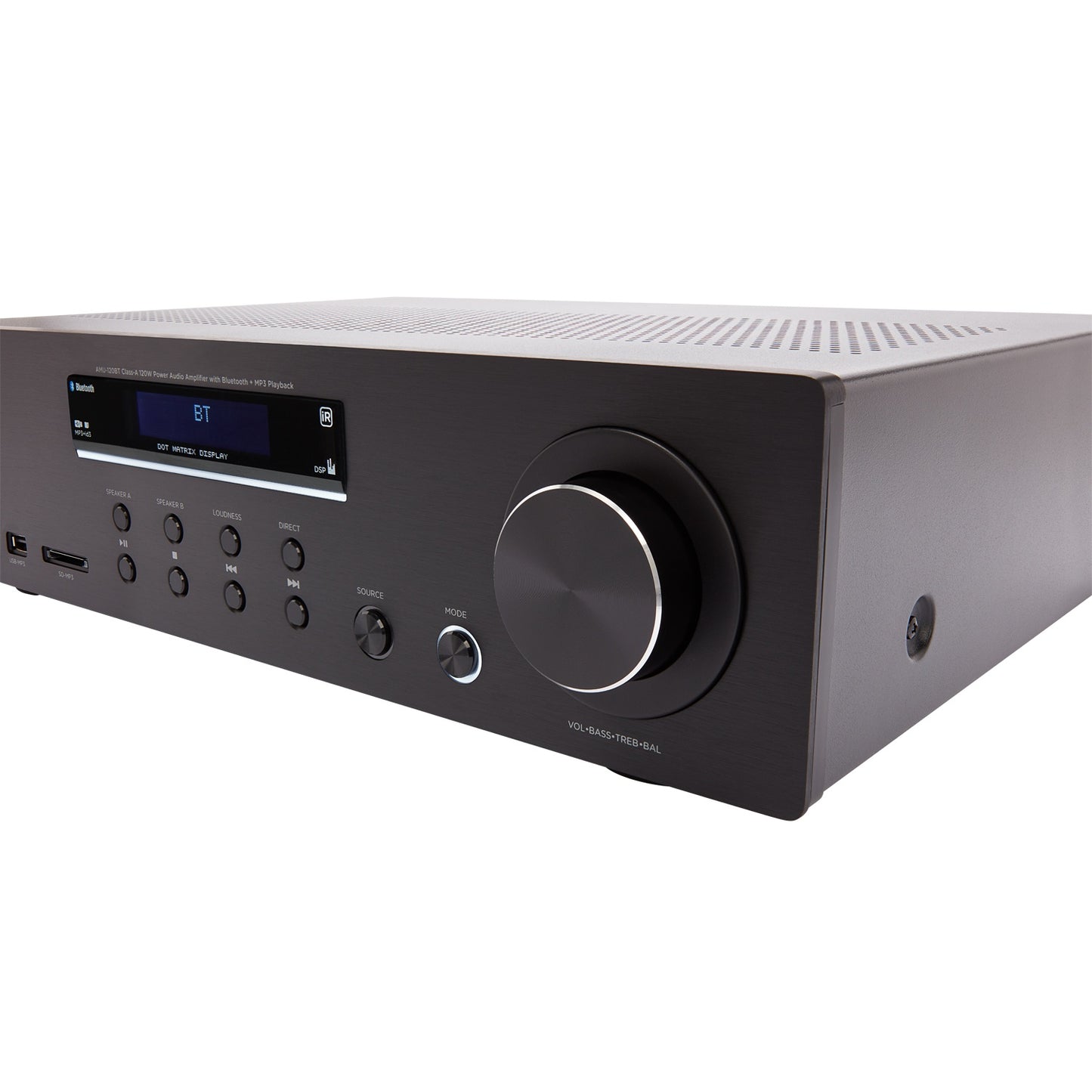 Bluetooth Amplifier, 2x60W RMS, Black