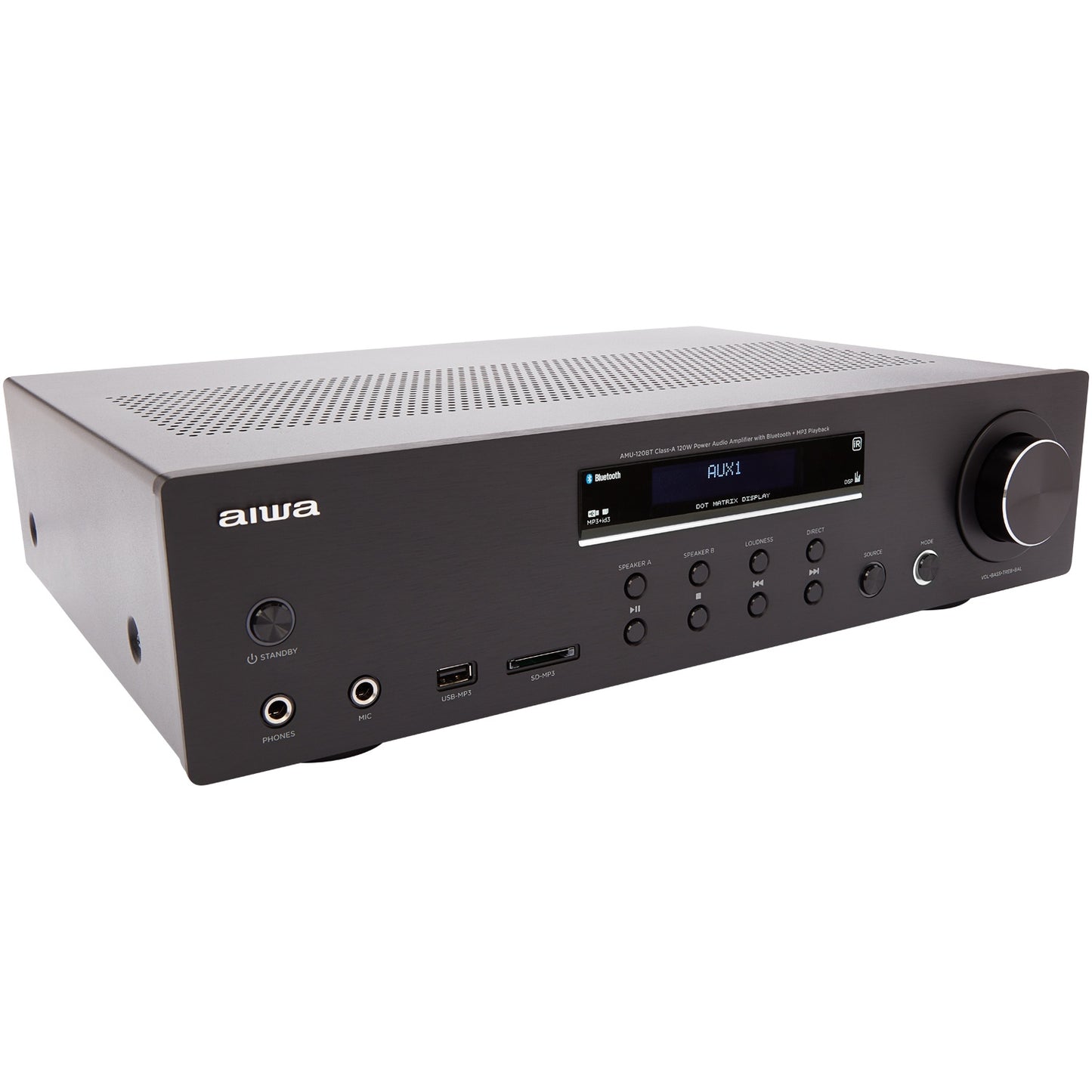 Bluetooth Amplifier, 2x60W RMS, Black
