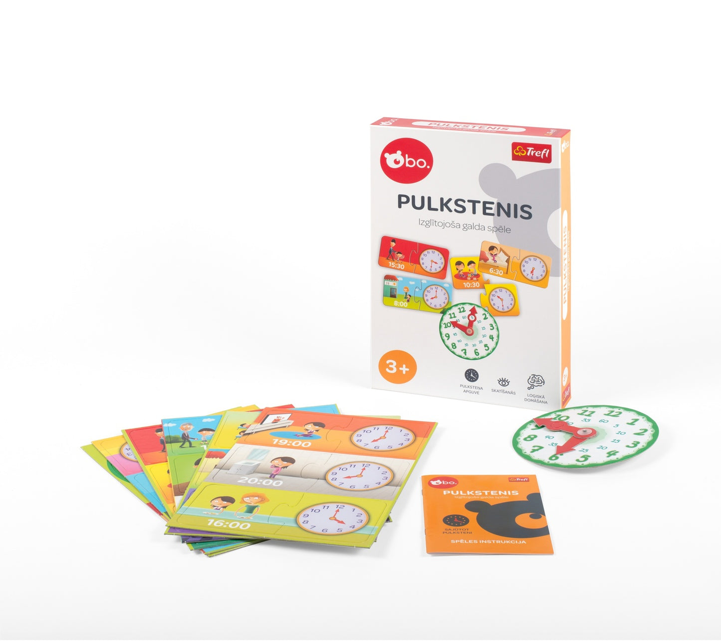 Bo. Educational Board Game "Clock" (In Latvian Lang.)