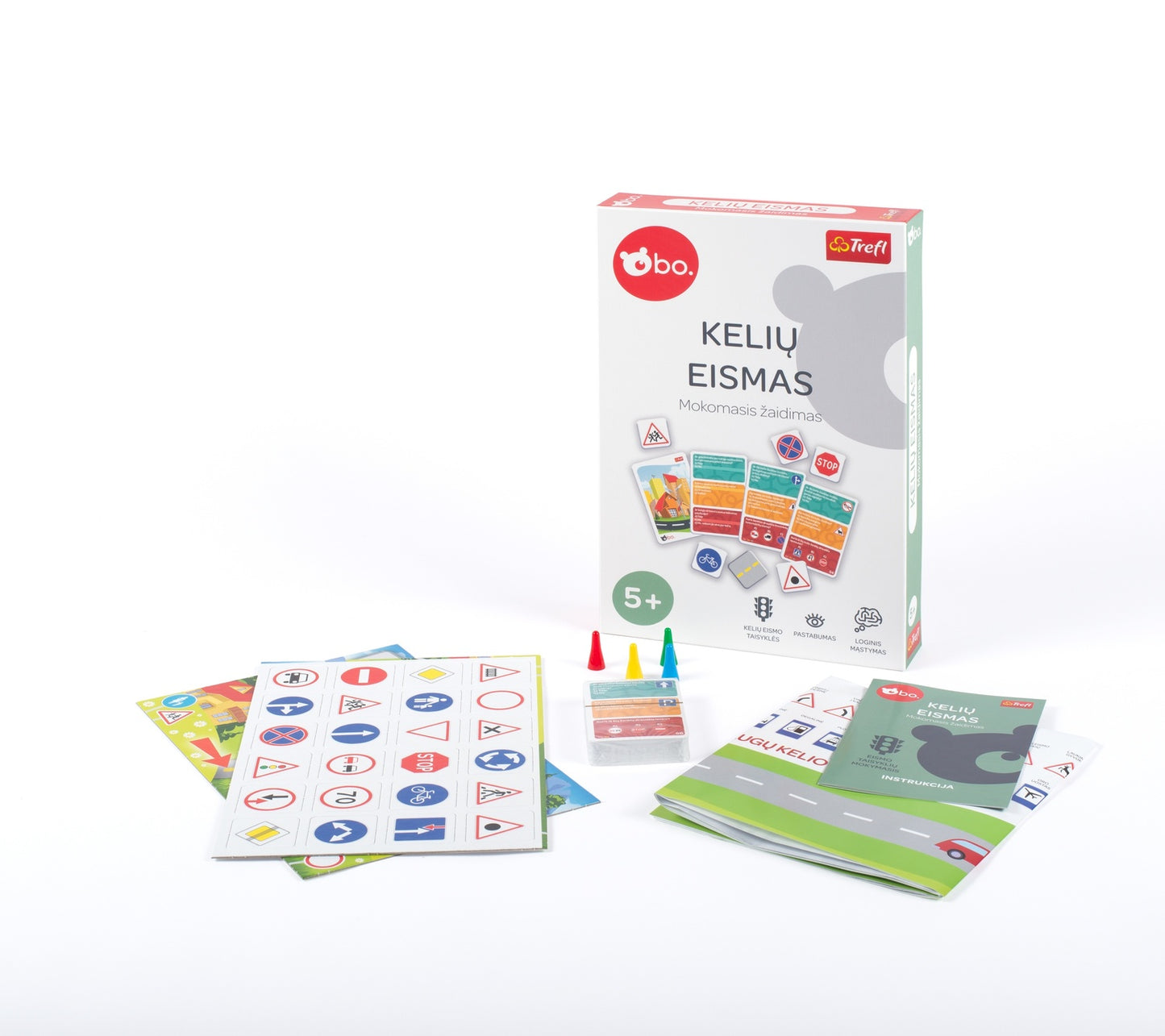 Bo. Educational Board Game "Road Traffic" (In Lithuanian Lang.)