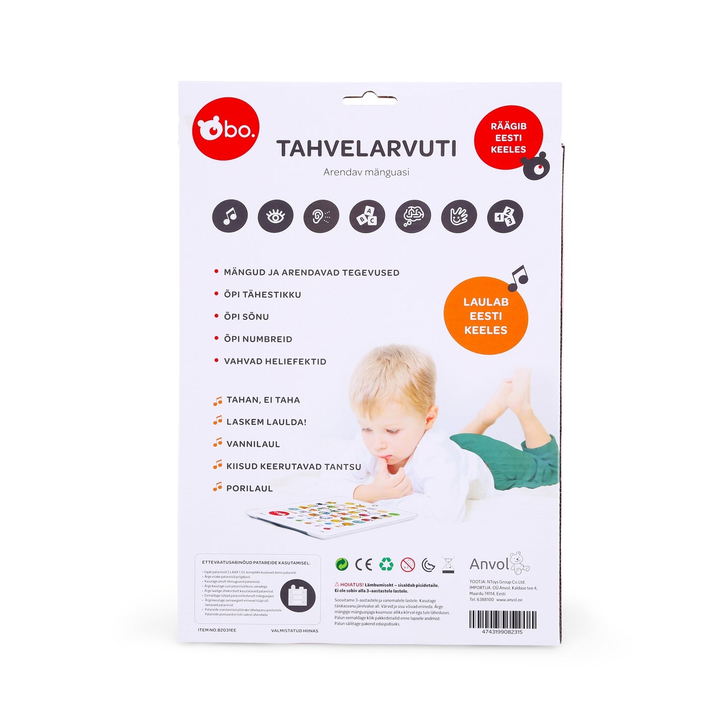 Bo. Educational Tablet, In Estonian Language