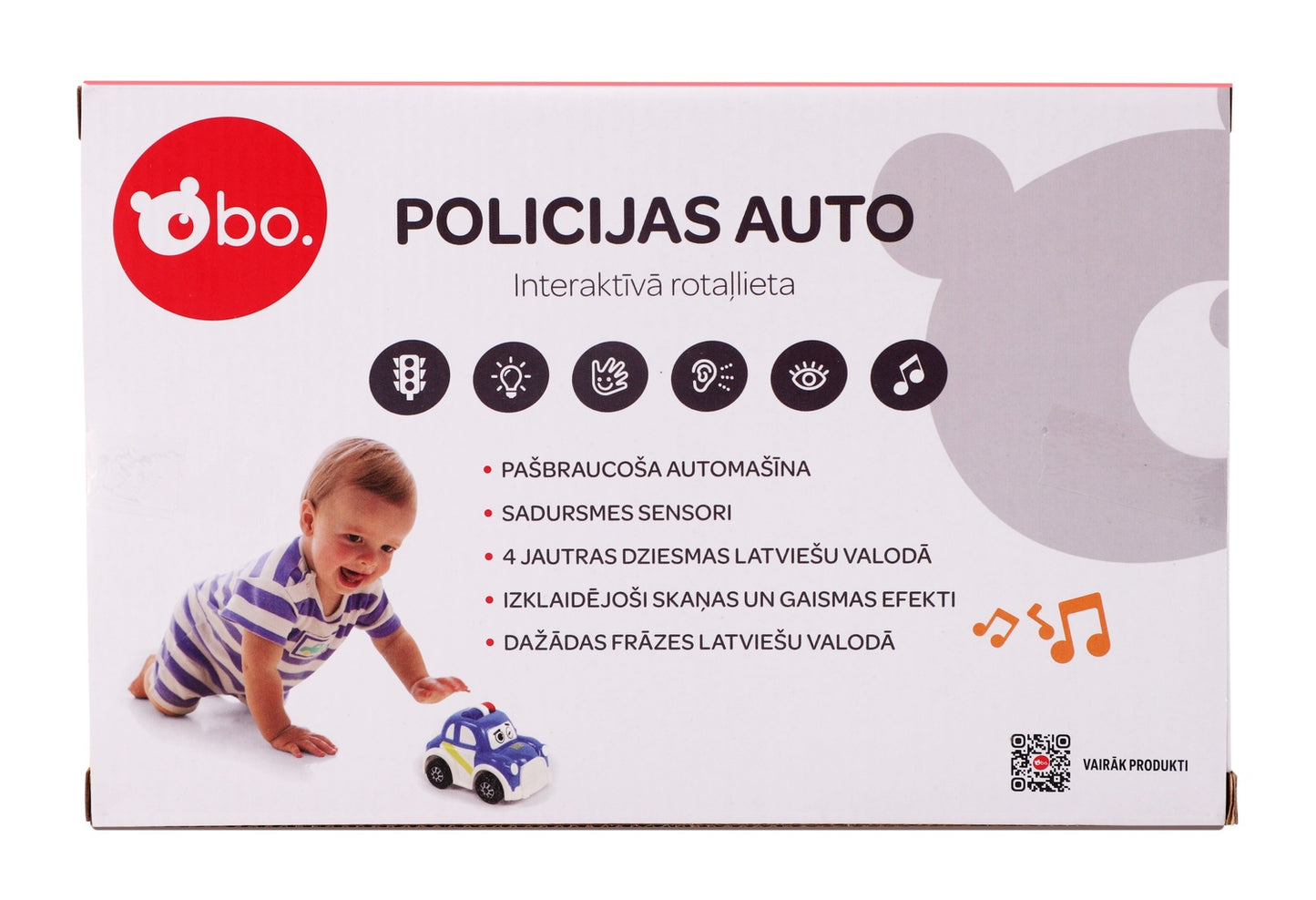 Bo. Interactive Police Car (Latvian Language)