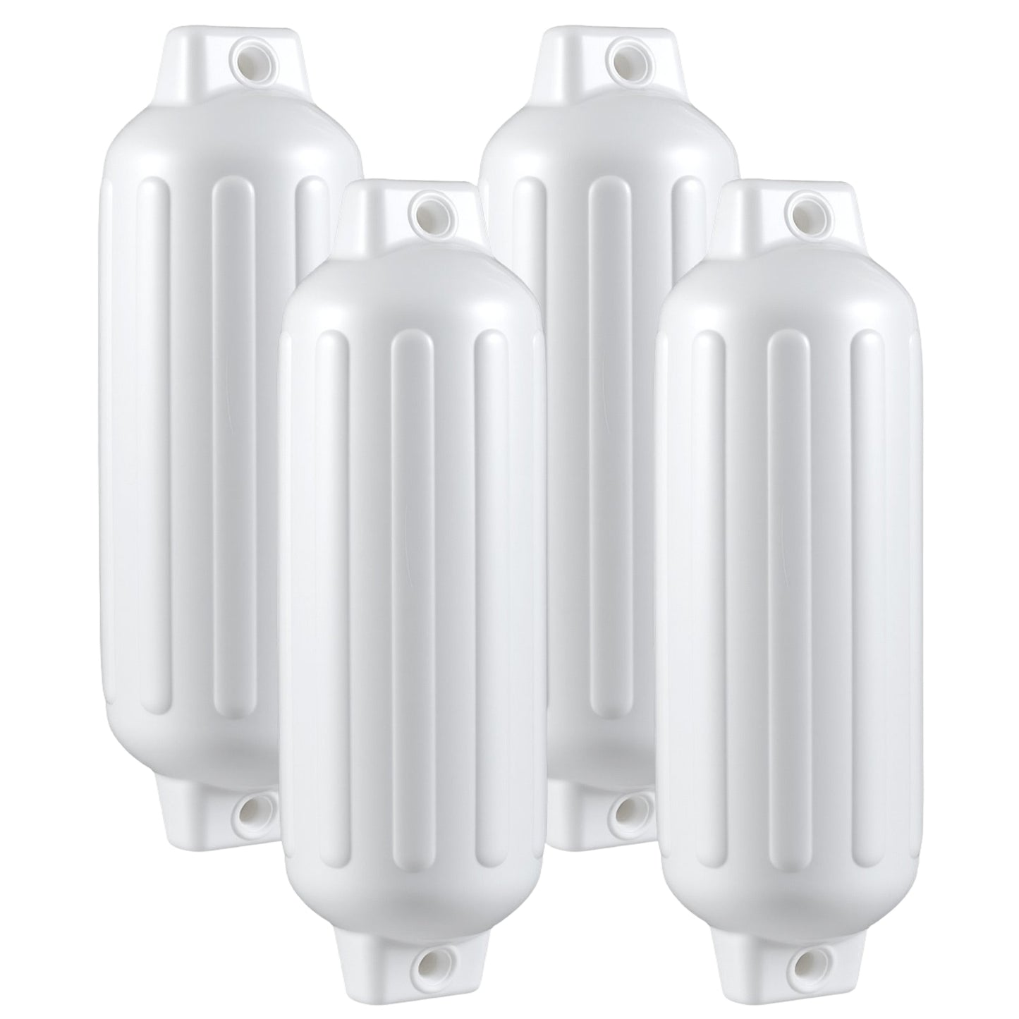 Boat Fender Set – 4 Pcs, 68.5 x 21.5 cm, White PVC