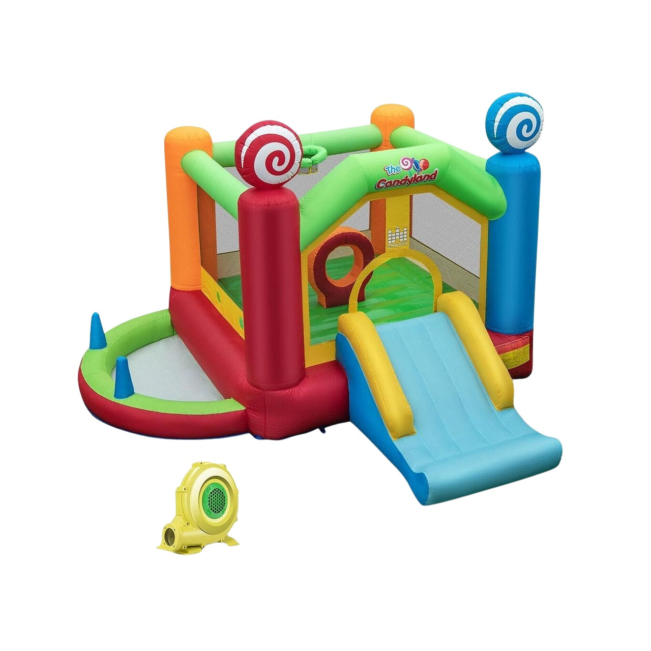 Bouncy castle with blower Candyland bouncy house colorful