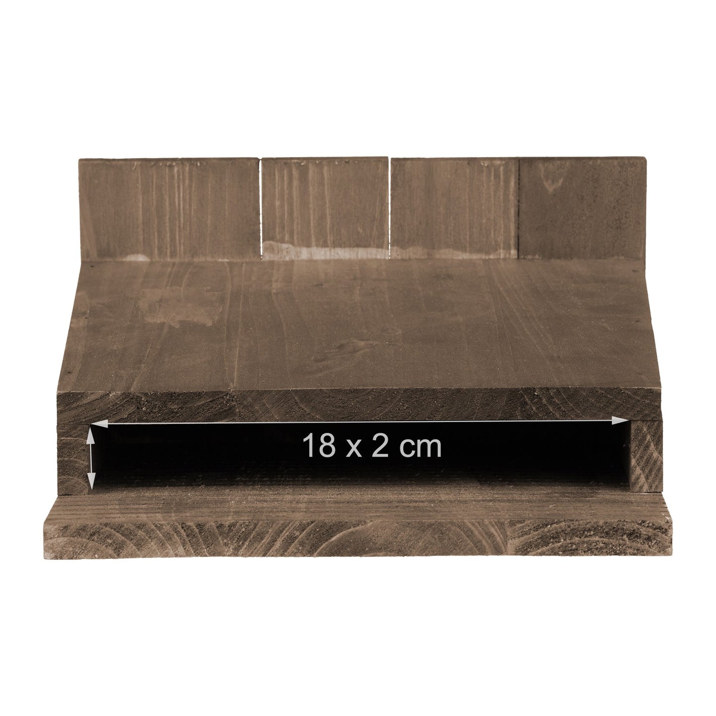 Brown Pine Wood Bat Box