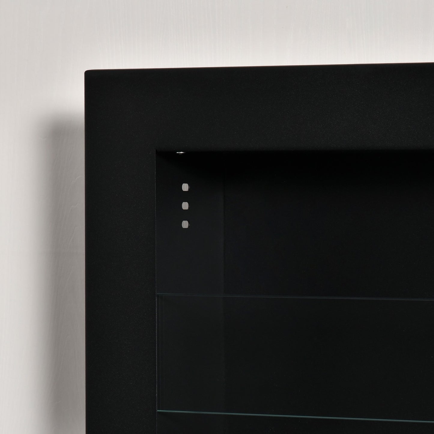 Built-In Ethanol Fireplace, 3 Burners, 120cm, Black
