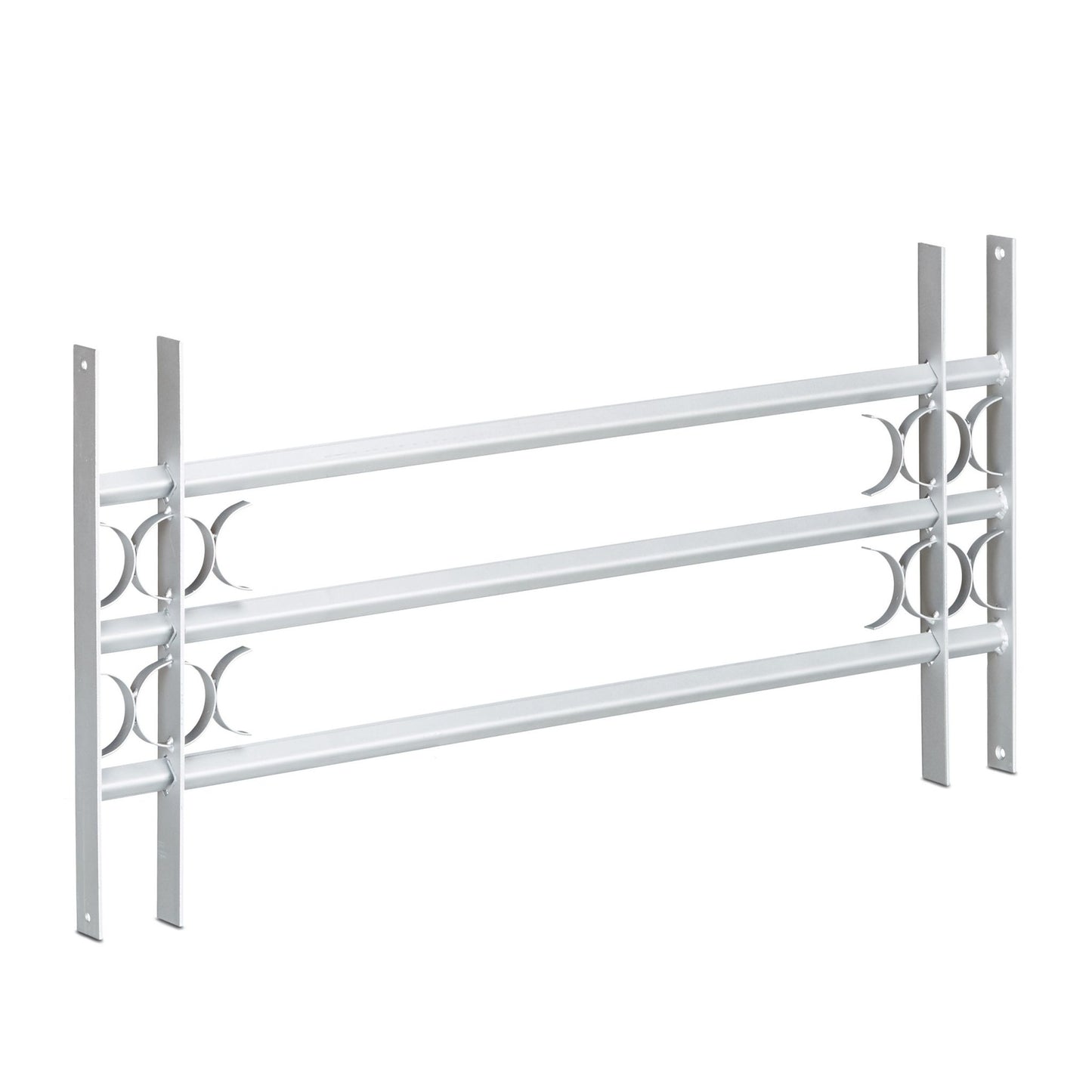 Burglary protection with extendable window grill