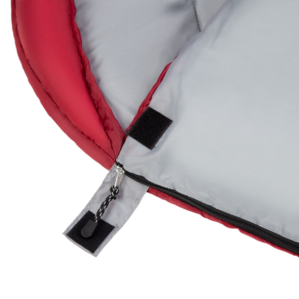 Burgundy-Grey Sleeping Bag, Size L, Lightweight