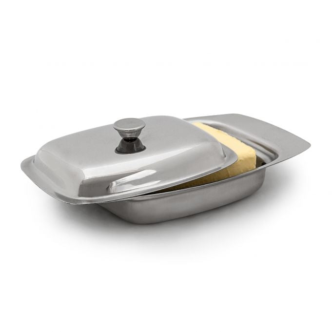 Butter Dish Stainless Steel with Handle
