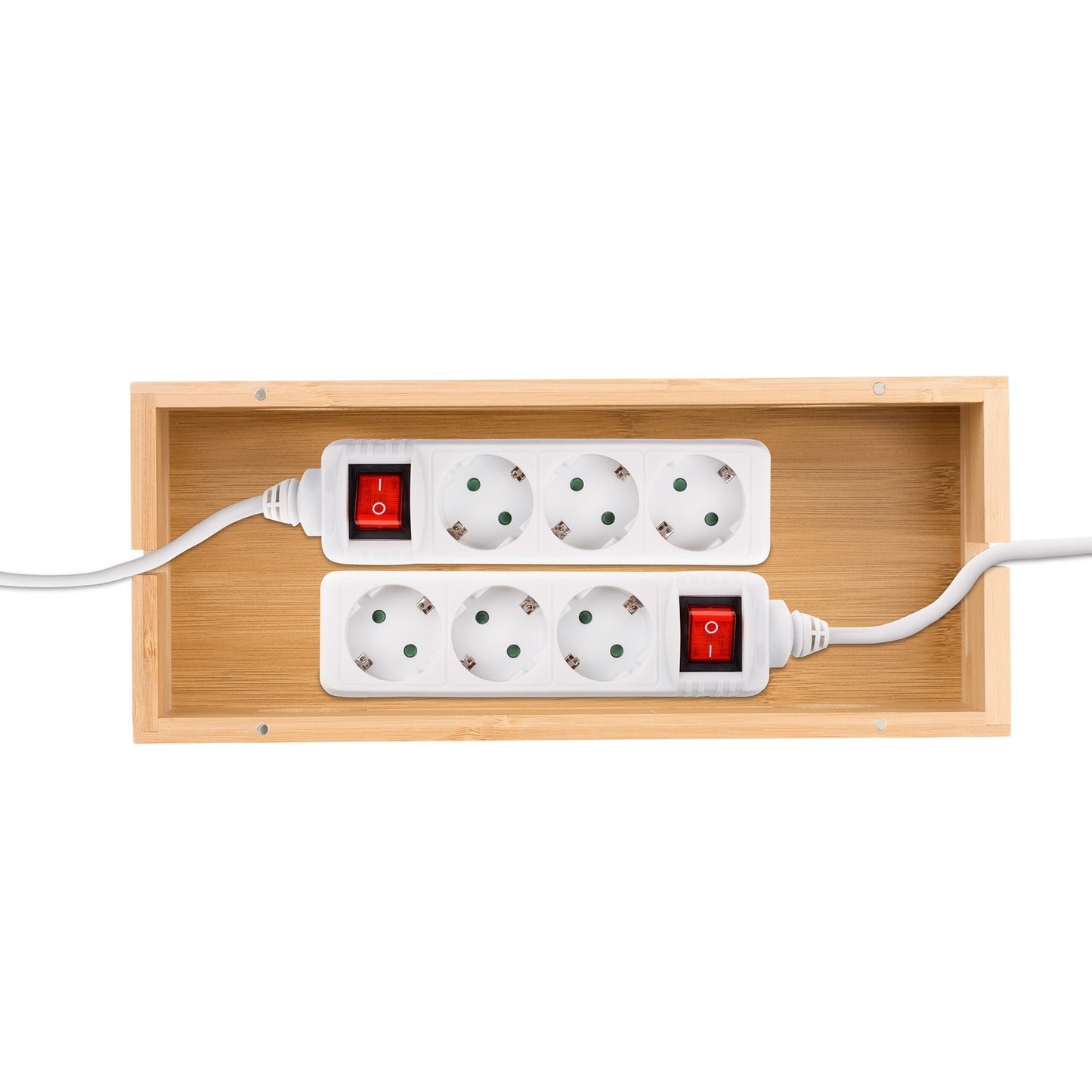 Cable box in bamboo