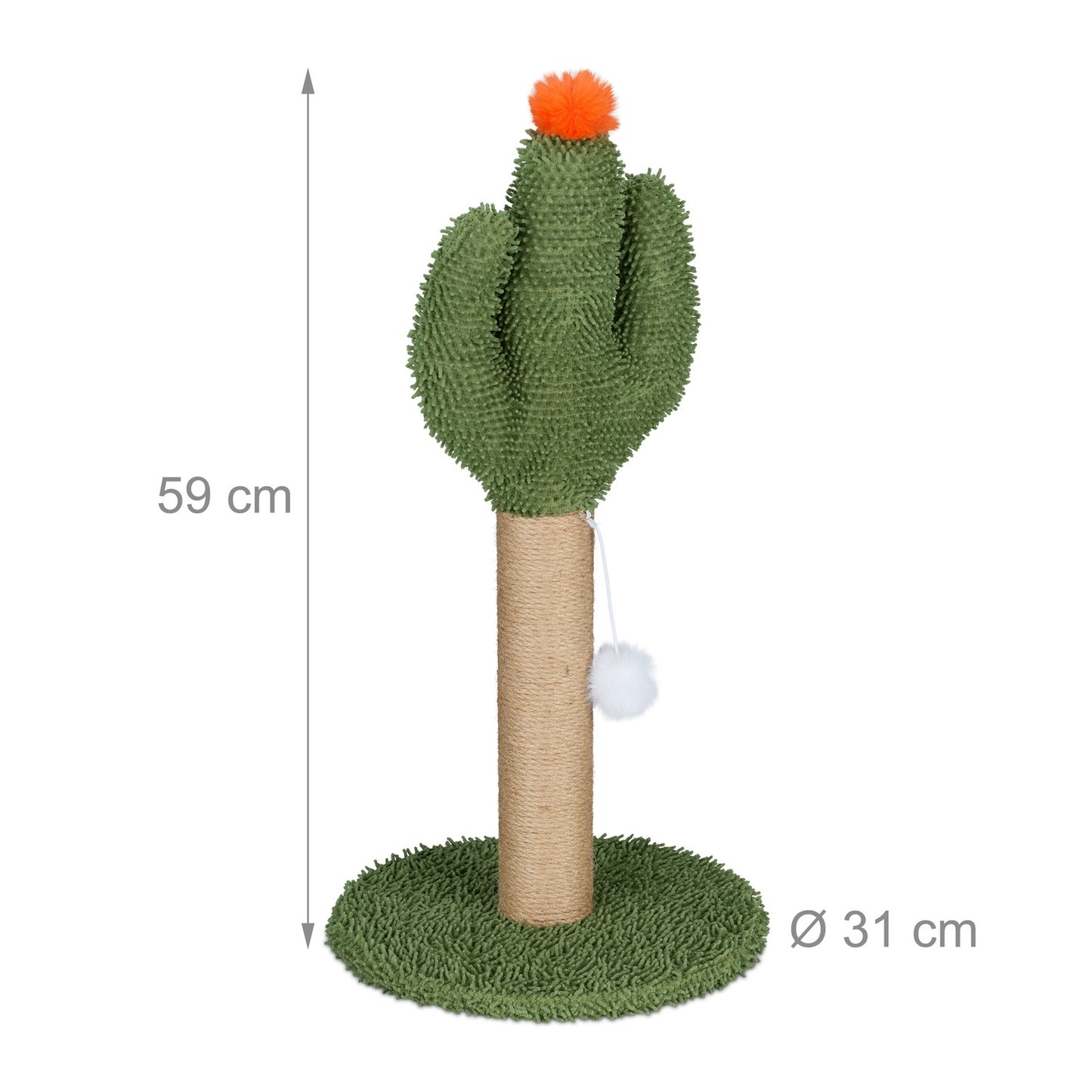 Cactus scratching post