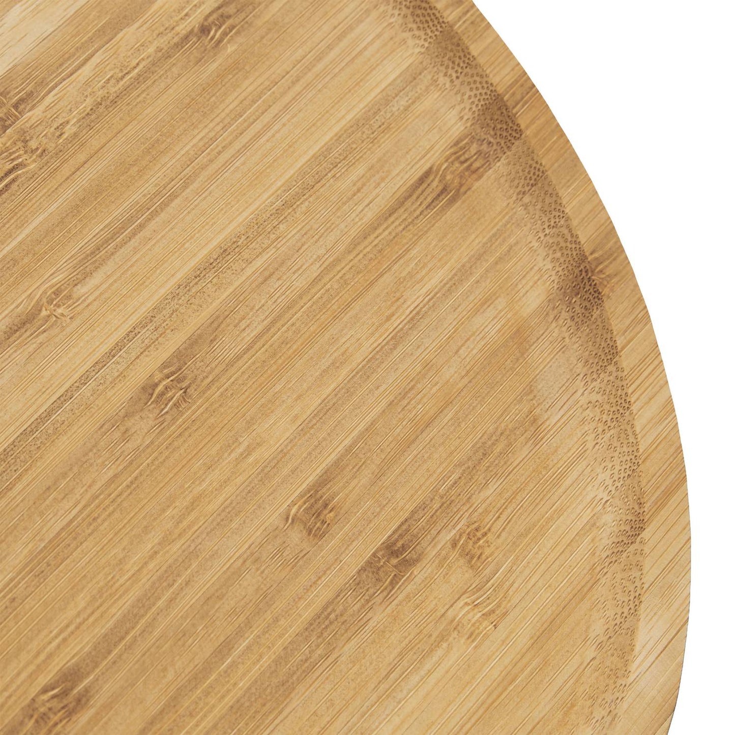 Cake plate on bamboo base