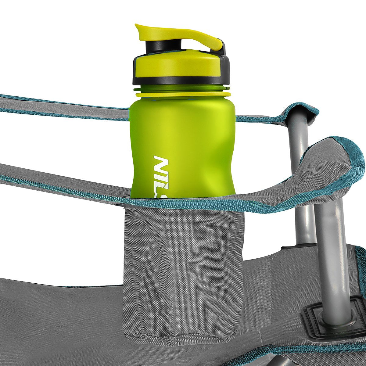 Camping Chair, Gray-Green, Foldable, Lightweight