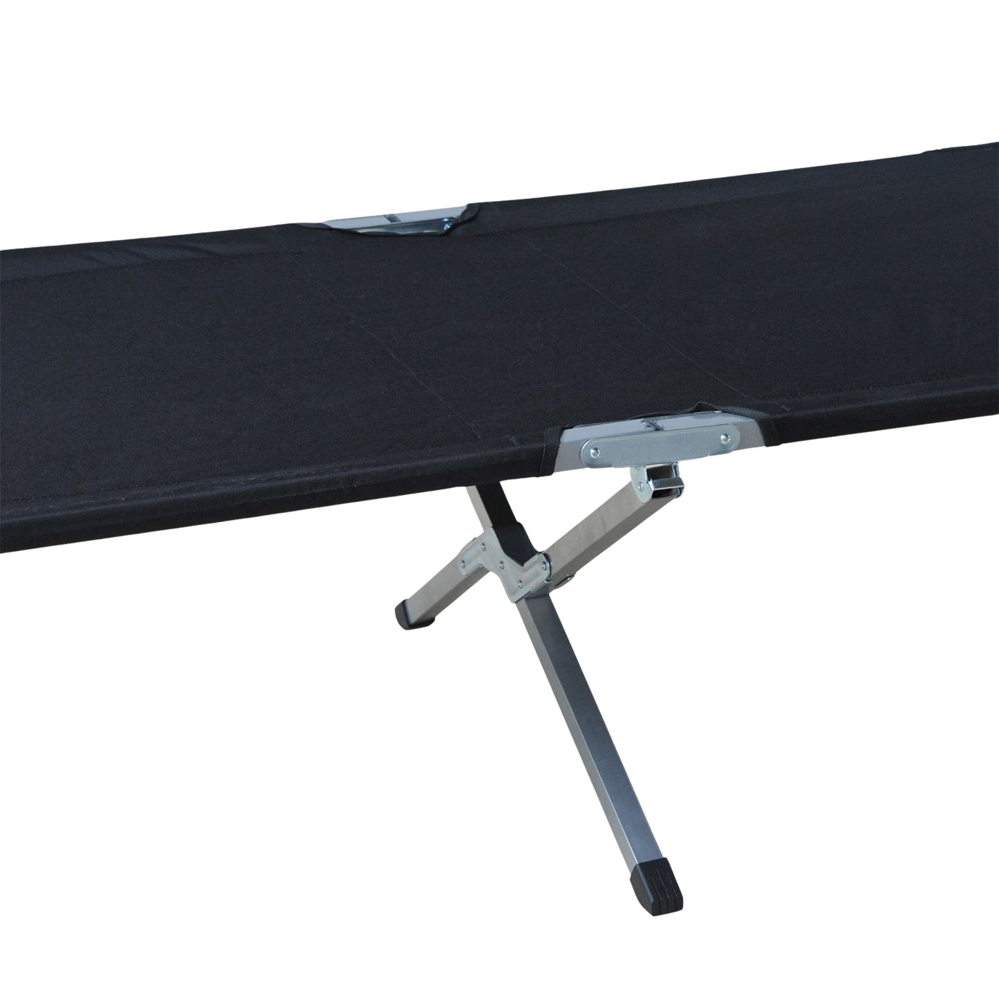 Camping bed with carry bag - Black, portable design