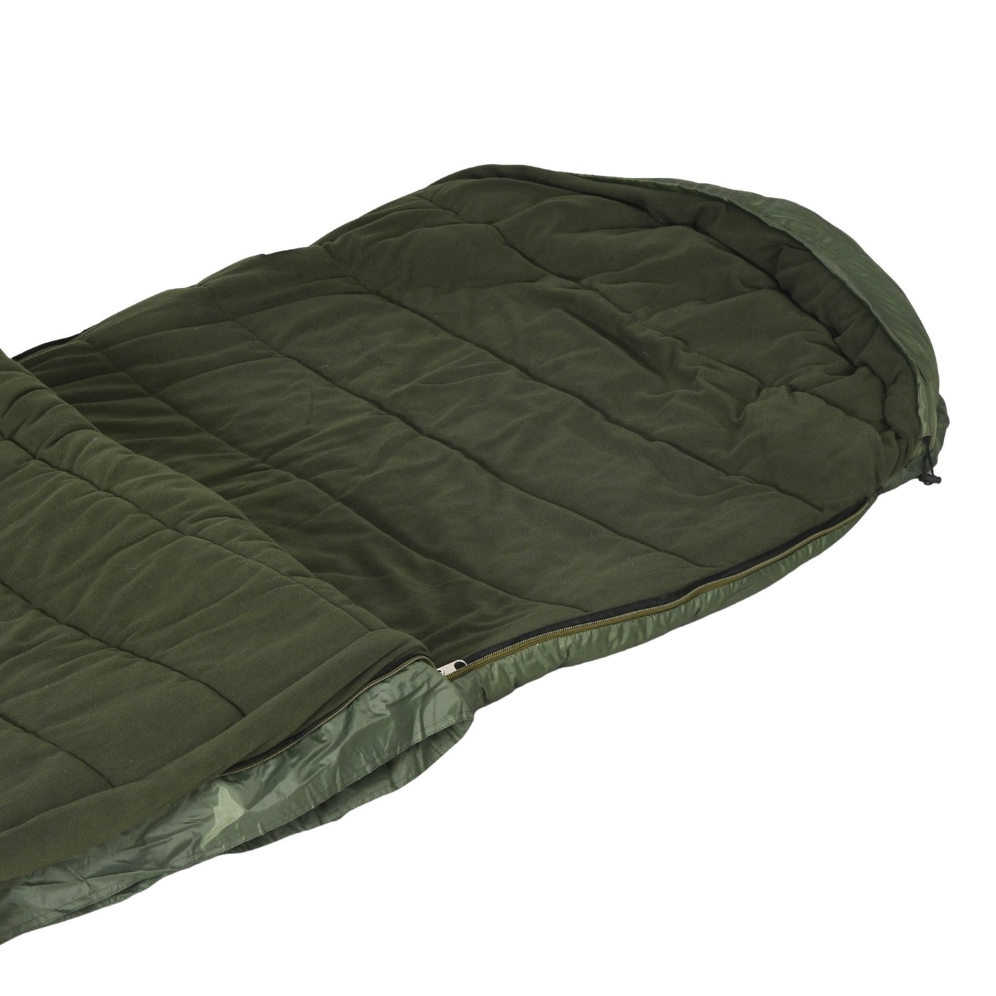 Camping blanket sleeping bag - 4 seasons, foldable, green