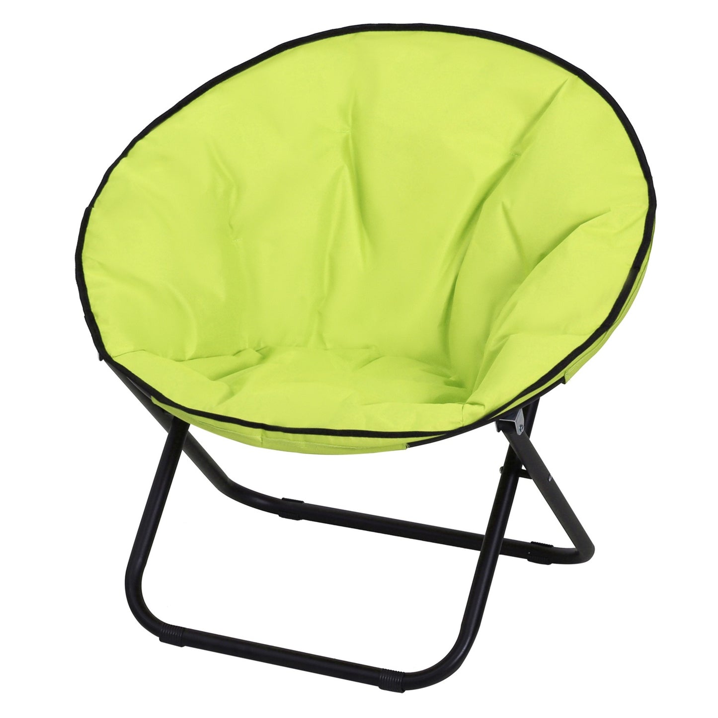 Folding outdoor camping chair, padded up to 120 kg, yellow