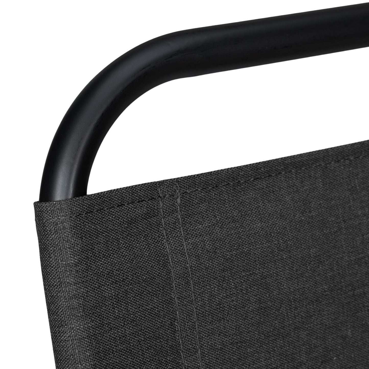Camping chair with backrest black