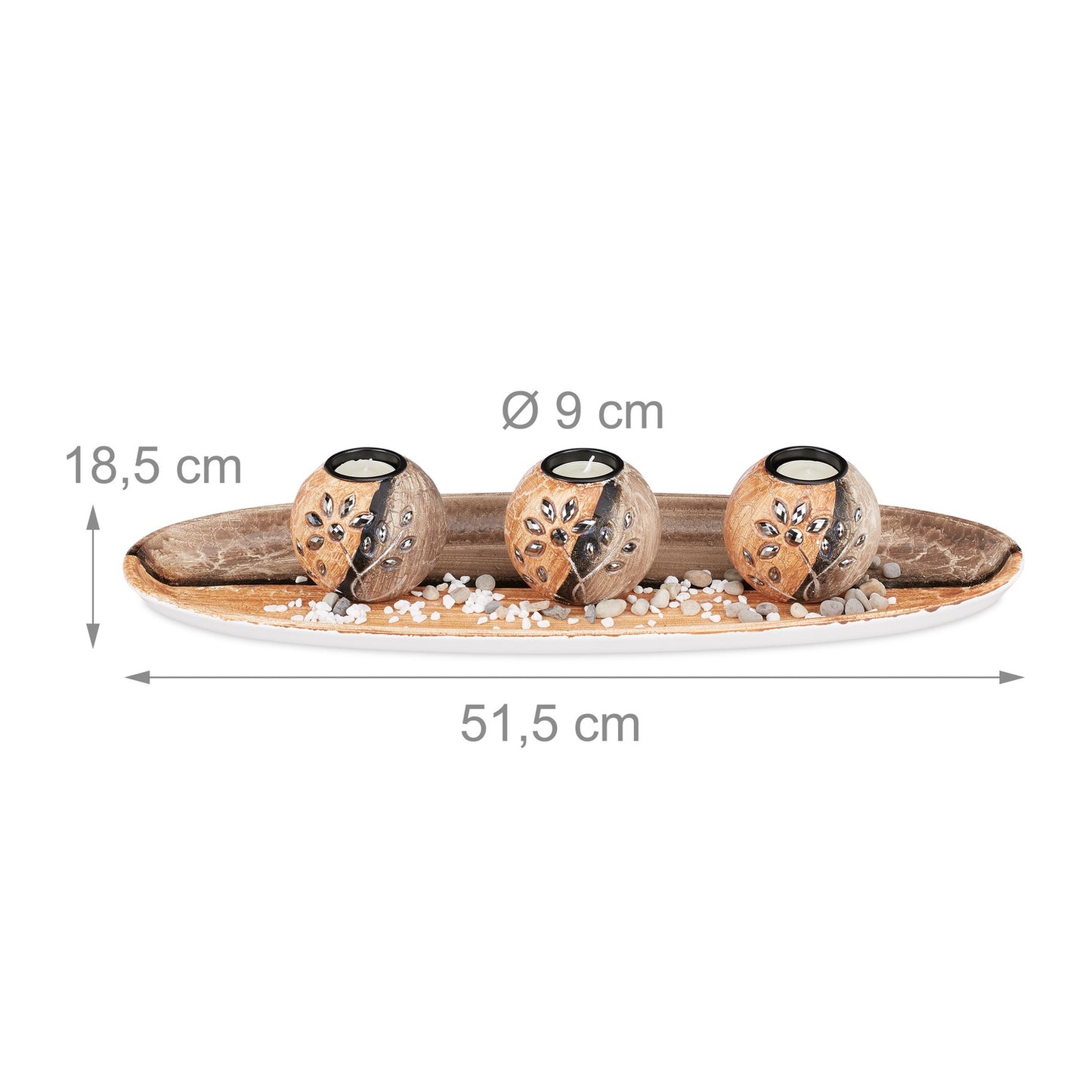 Candle holder with tealight holder