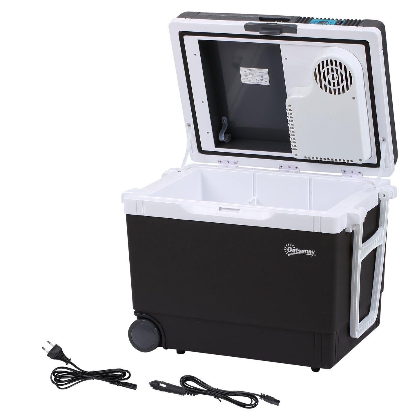 33L Car Fridge, Portable Mini Cooler Box - Grey