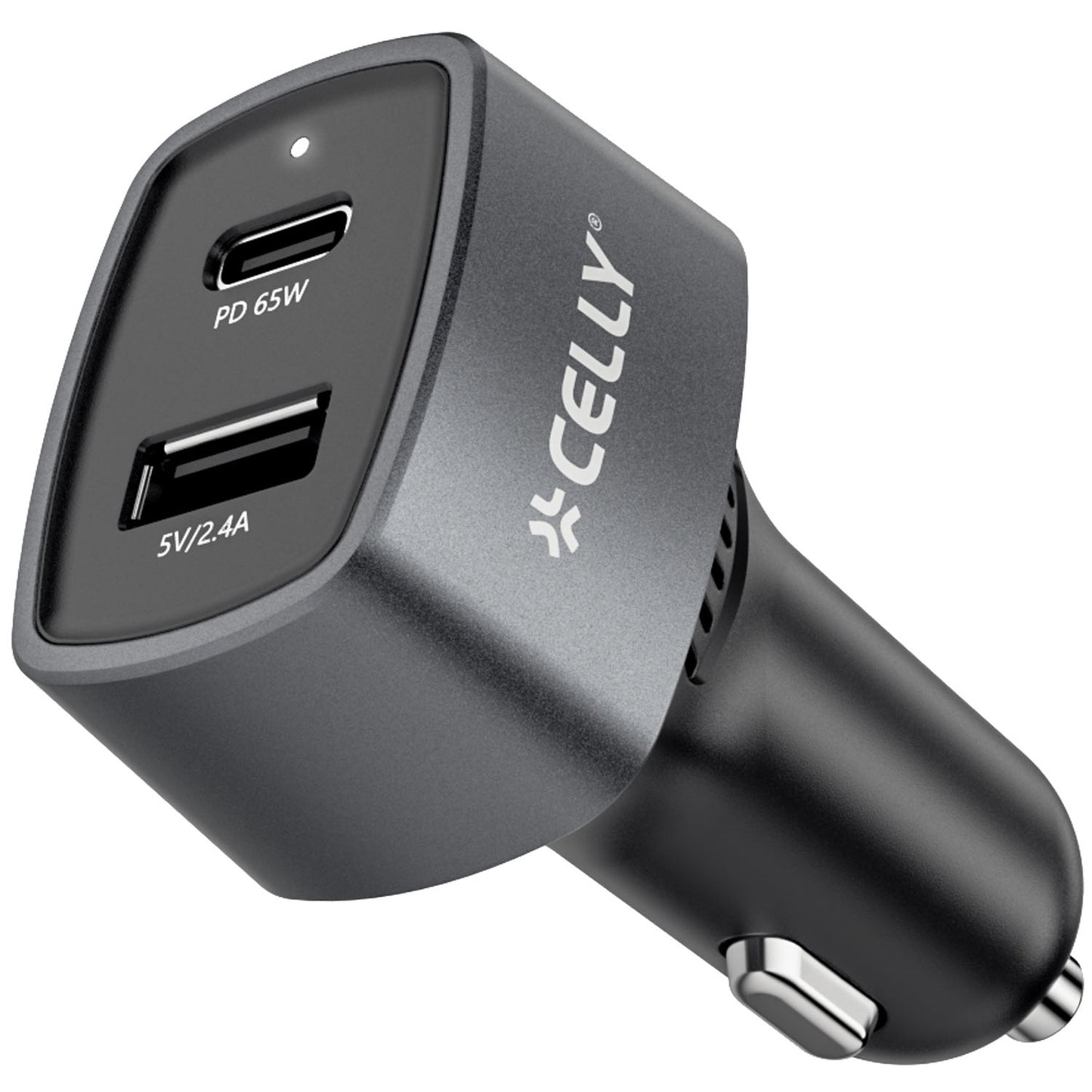Car charger 1xUSB-C PD 1xUSB-A 65W