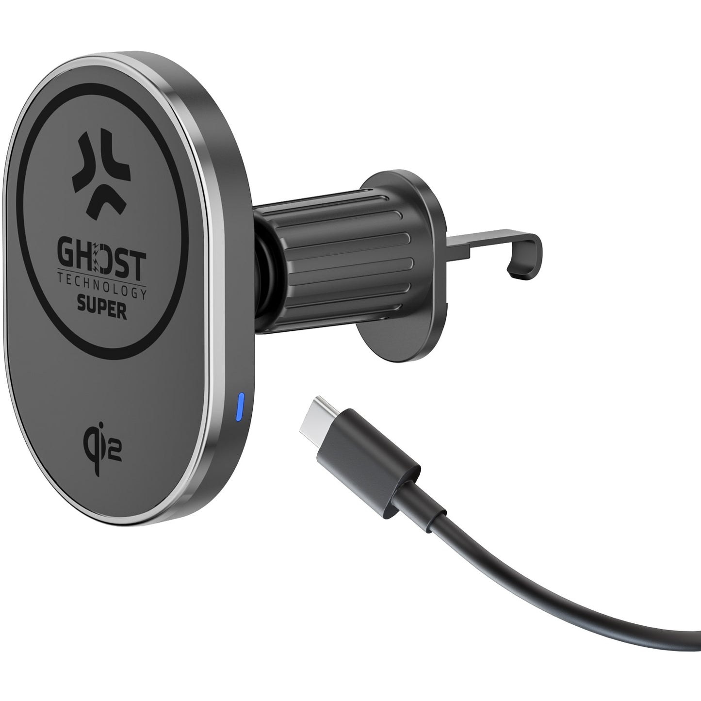 Car holder with wireless charging Qi2 15W