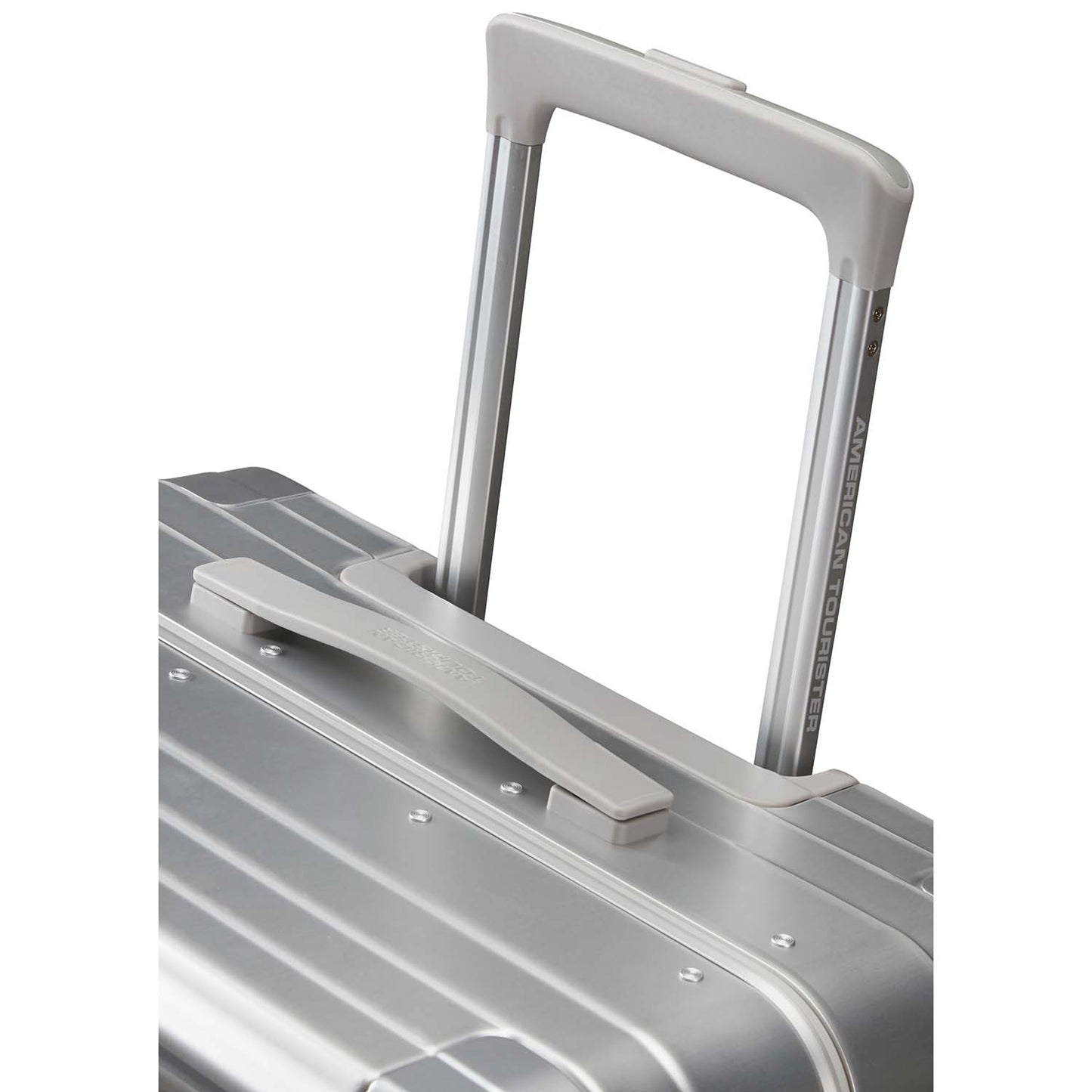 Carry-On Suitcase, Aluminum 55 cm, Silver