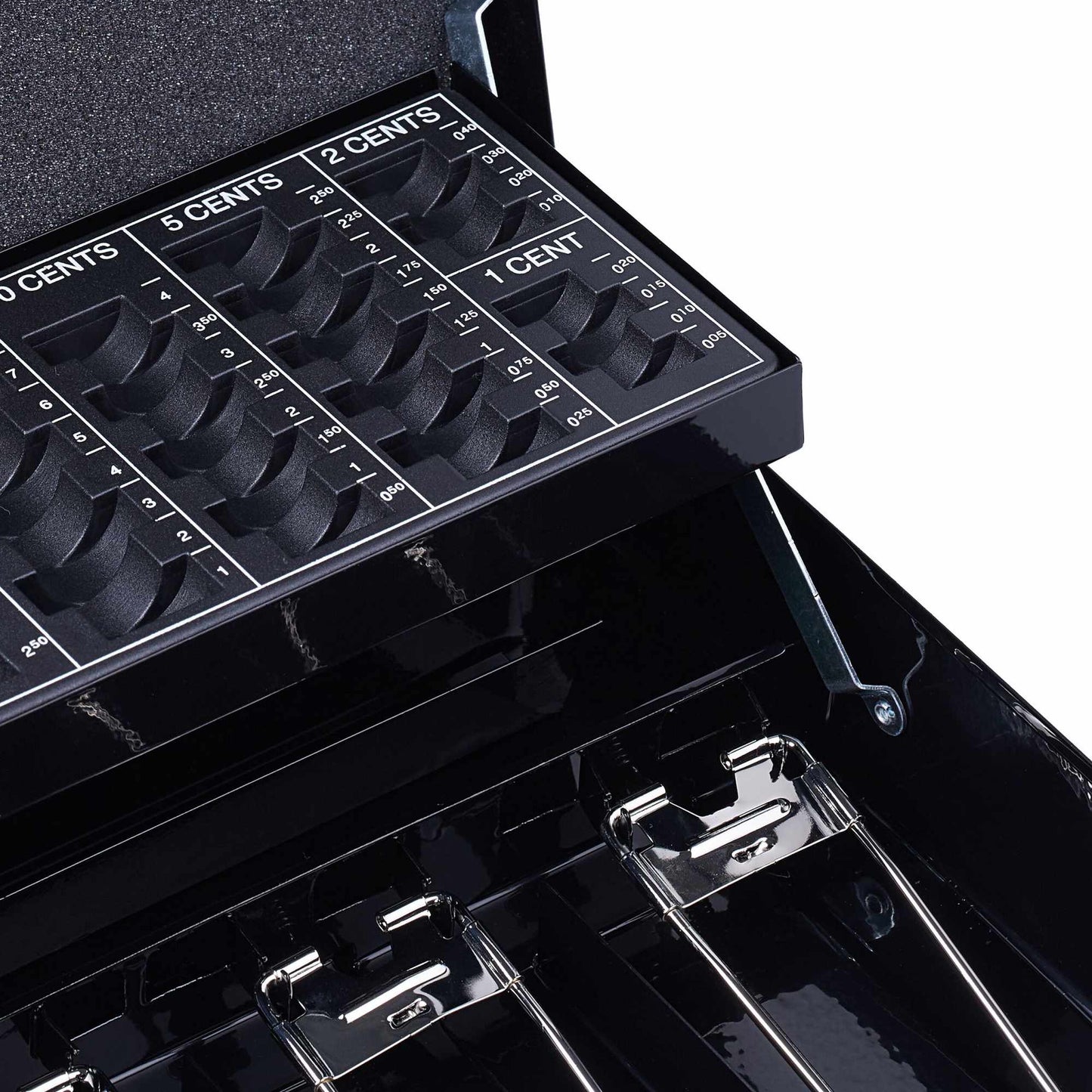 Cash drawer with coin counter