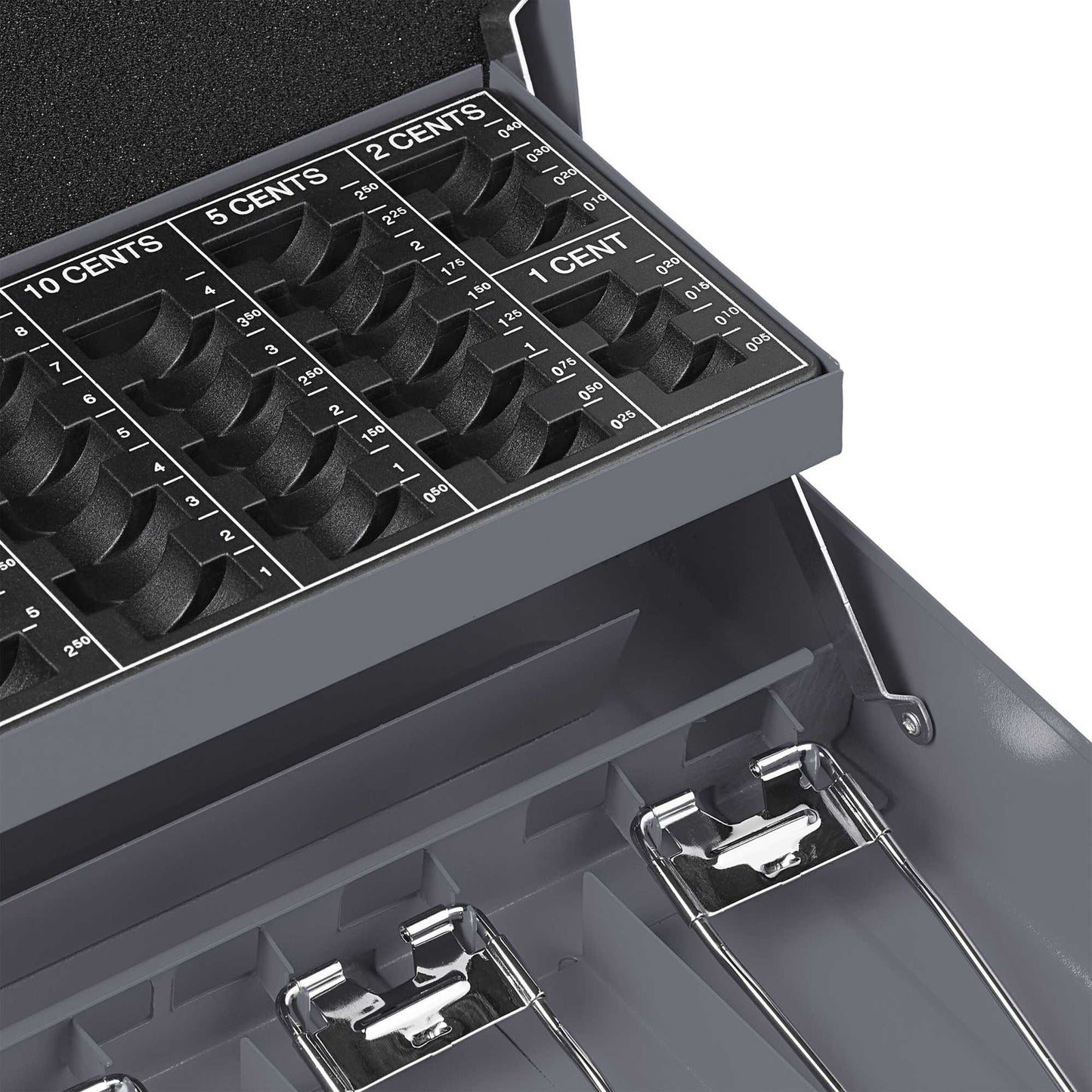 Cash drawer with combination