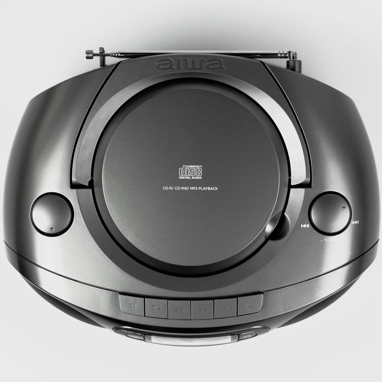 Cassette radio CD/FM radio/Cassette tape/USB/BT Dark grey