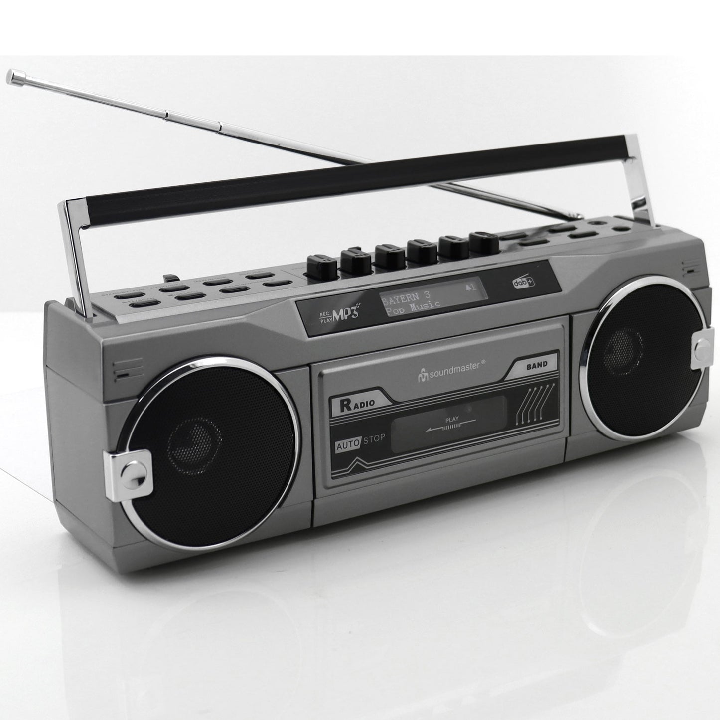 Cassette radio Stereo Bluetooth SRR80TI Silver