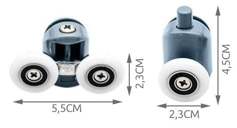 Casters for a shower cabin, set of 8 pcs. KK9646