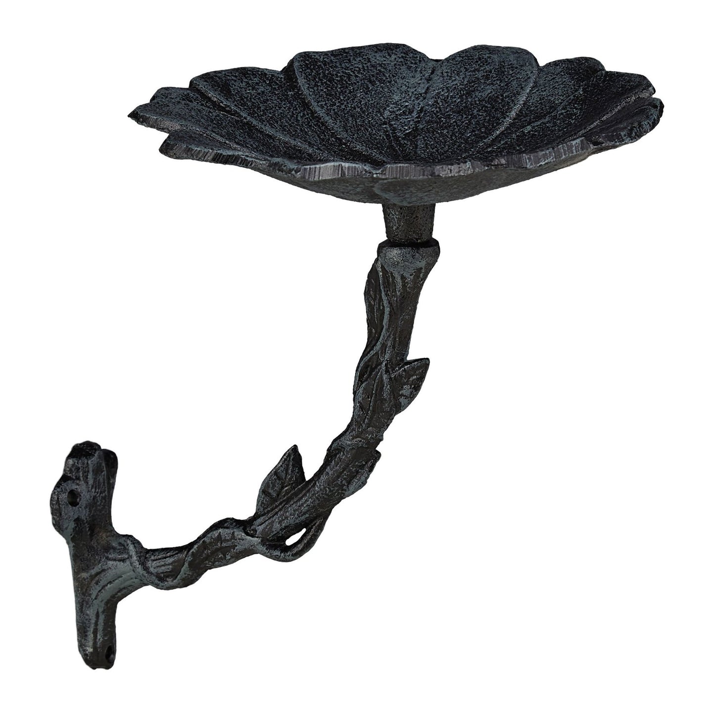 Cast iron bird bath for the wall