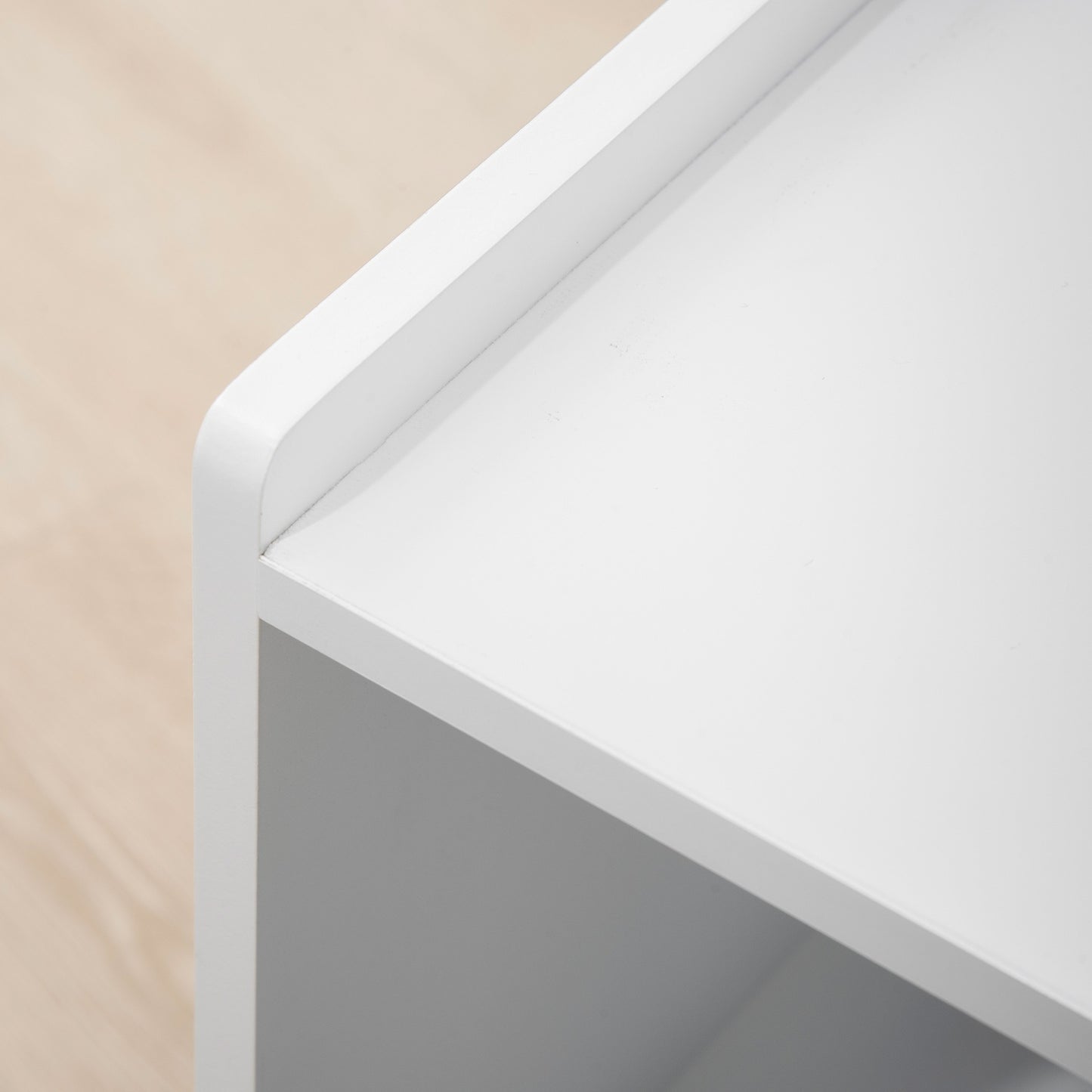 Cat cabinet – Side table, white MDF