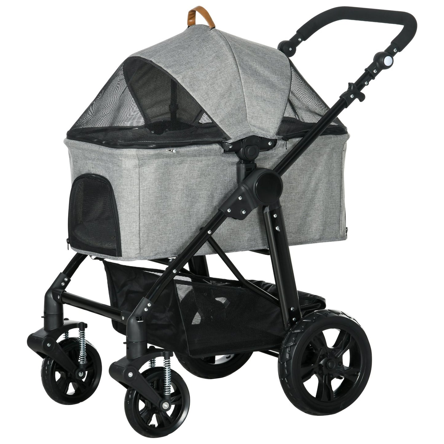 Foldable 2-in-1 cat cart, mesh window, up to 10 kg