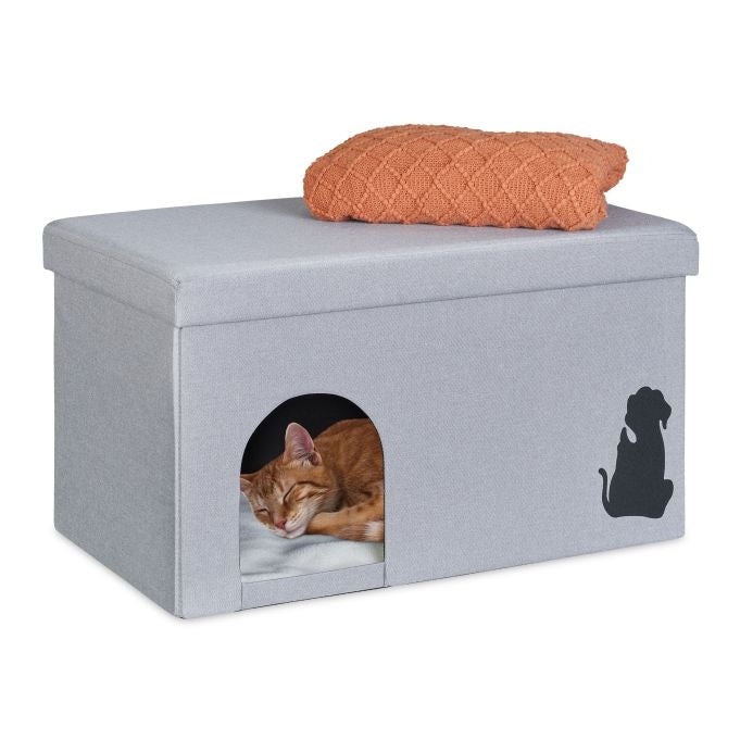 Cat cave with lid