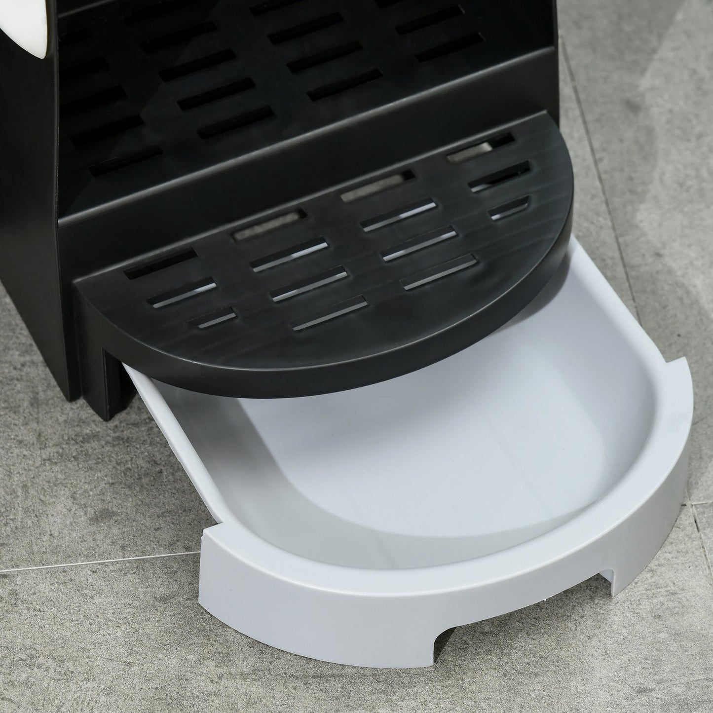 Gray Cat House: Toilet with hood and double trays, fits up to 4 kg