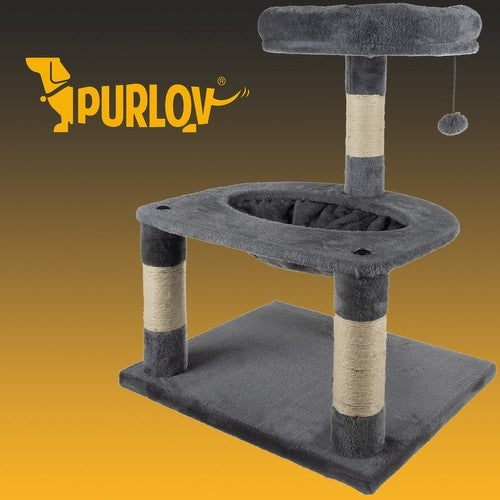 Cat tree 71cm gray Purlov 21711