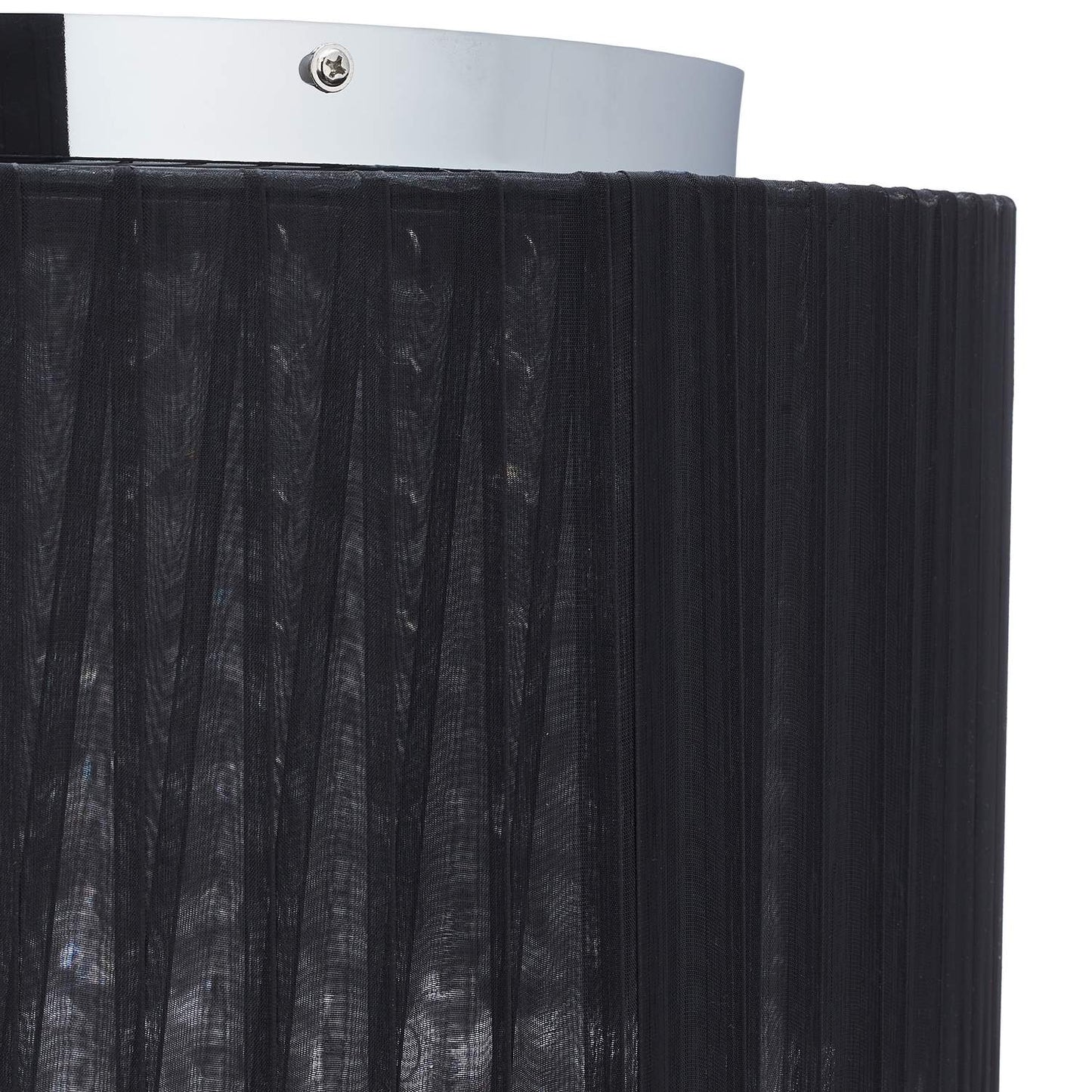 Ceiling lamp organza crystal black