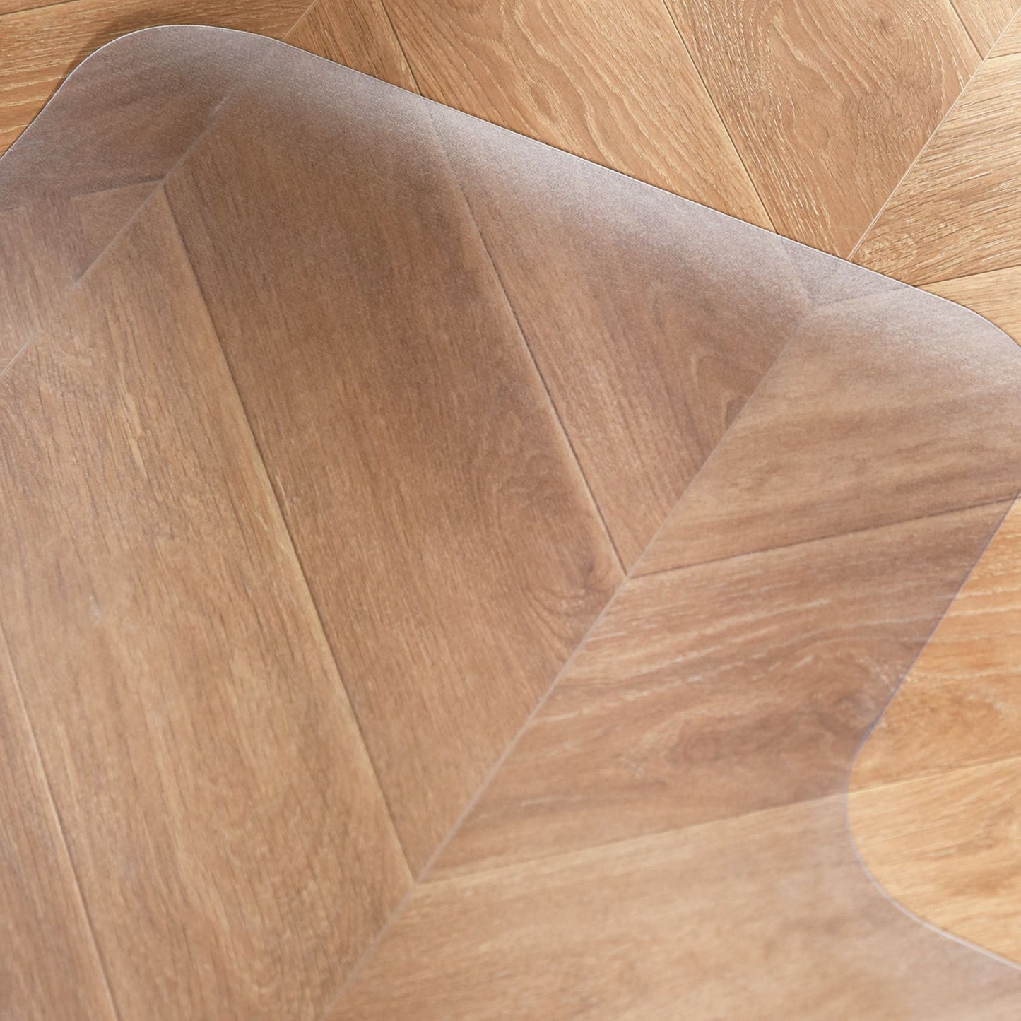 Chair mat for hard floors, 90 x 120 cm, non-slip, transparent floor mats to protect wood and tiles, for office and home