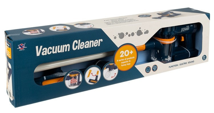 Children's upright vacuum cleaner - blue