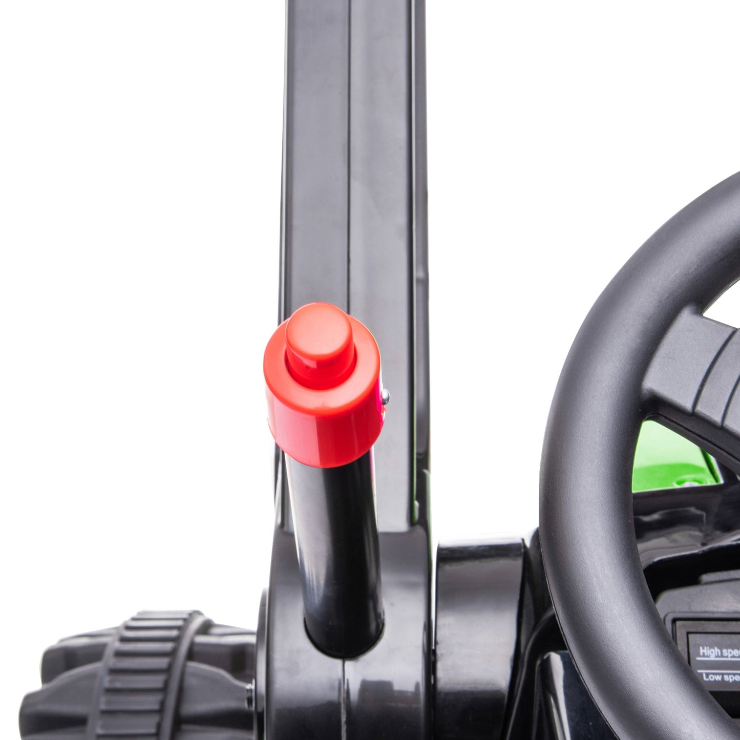Electric ride-on excavator for children with music, 3-5 years, green