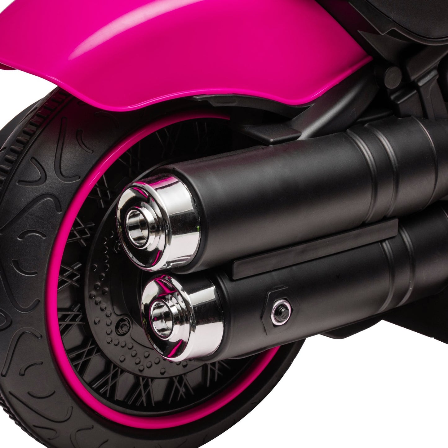 Electric motorcycle for children, pink, 2 removable wheels, 1.5-3 km/h